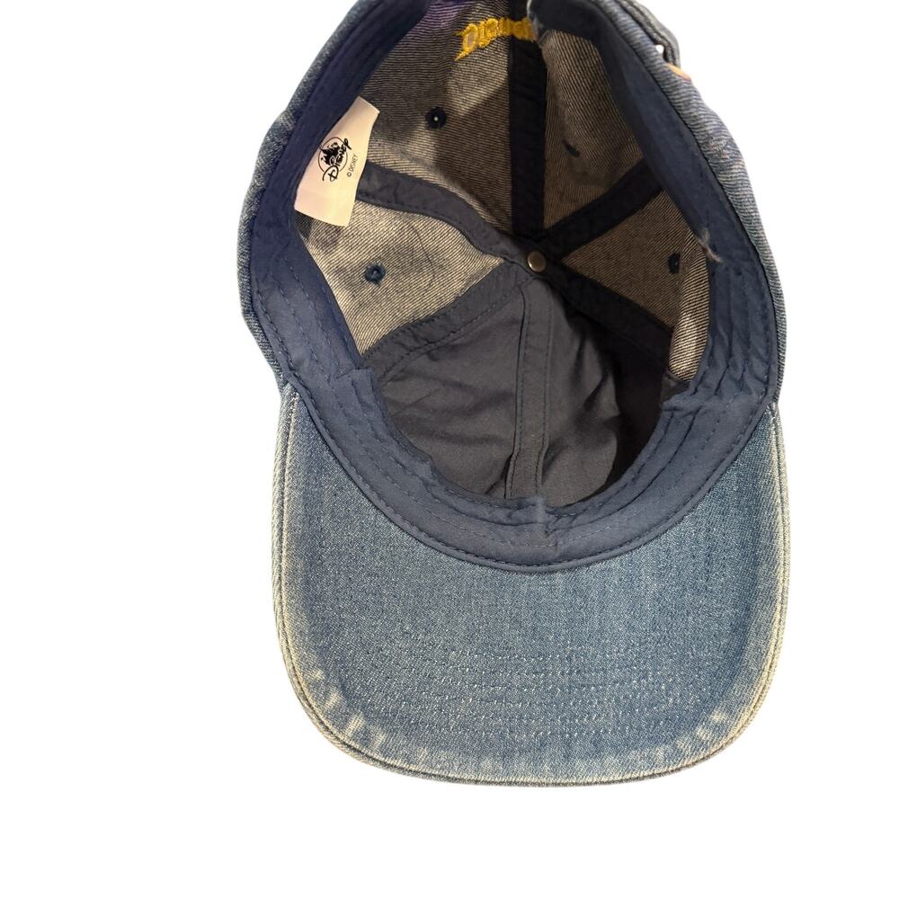 Disneyland Resort Peace Love Mickey Mouse 1928 Denim Dad Hat Adjustable Cap Blue - Picture 4 of 4